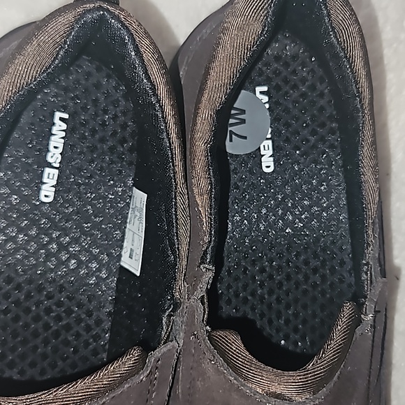 LANDS END YOUTH/ADOLESCENT UNISEX WEATHER MOC SLIP ON SHOES SIZE 7 M - Picture 11 of 11